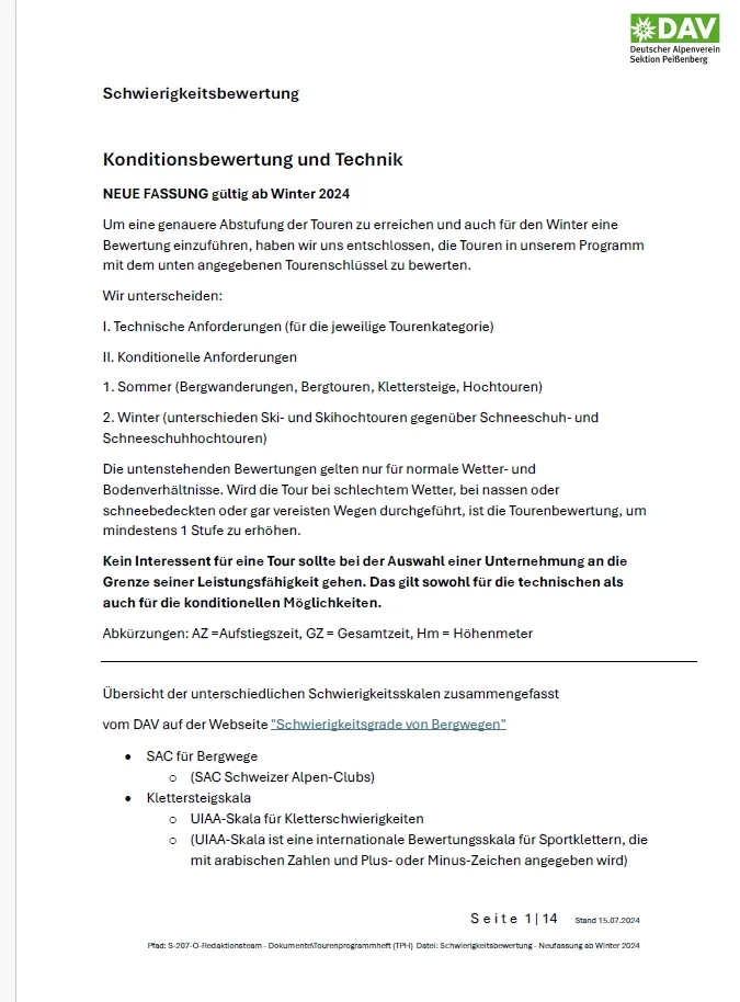 © DAV-Peißenberg © DAV-Peißenberg